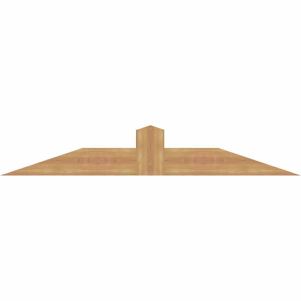 Ekena Millwork Portland Smooth Timber Gable Bracket, Western Red Cedar, 60"W x 10"H x 3 1/2"D x 5 1/2"F, 4/12 Pitch GBW060X10X0406POR00SWR - main